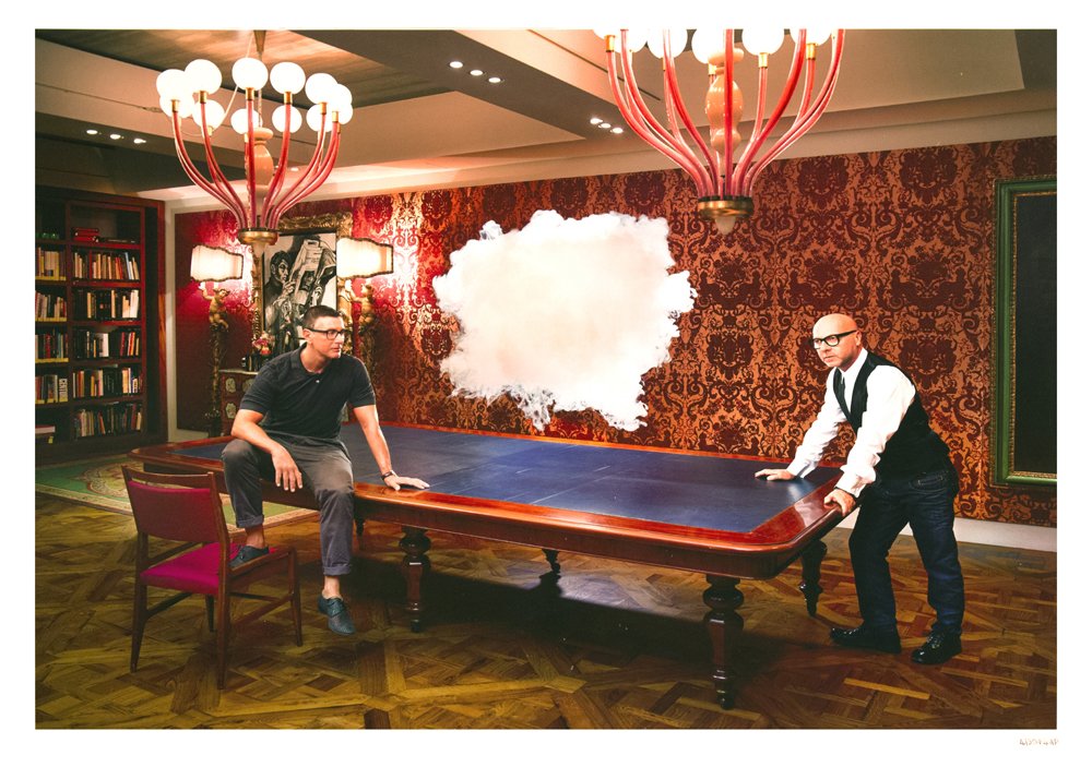 Berndnaut Smilde (born 1978) Stefano Gabbana and: Berndnaut Smilde (born 1978) Stefano Gabbana and Domenico Dolce: Iconoclouds, 2013 digital c-print 15.75 x 23.62 inches 40 x 60 cm Edition 4/50 artist and printer chops on right front, unframed. Dutch