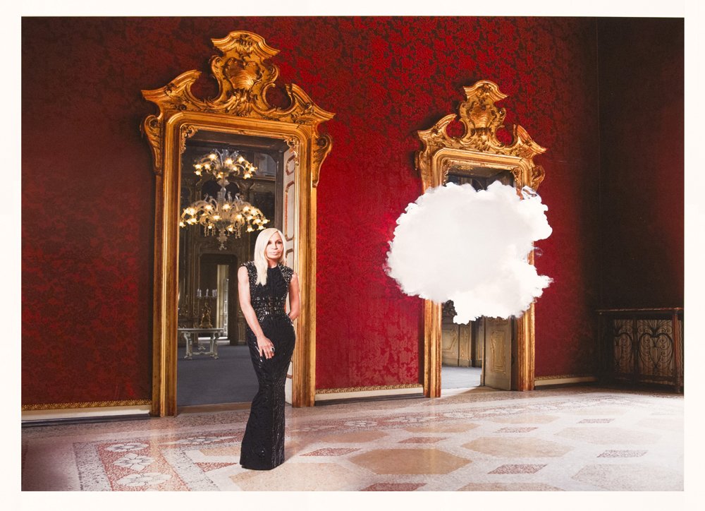 Berndnaut Smilde (born 1978) Donatella Versace:: Berndnaut Smilde (born 1978) Donatella Versace: Iconoclouds, 2013 digital c-print 15.75 x 23.62 inches 40 x 60 cm Edition 4/50 artist and printer chops on right front unframed. Dutch artist Berndnaut