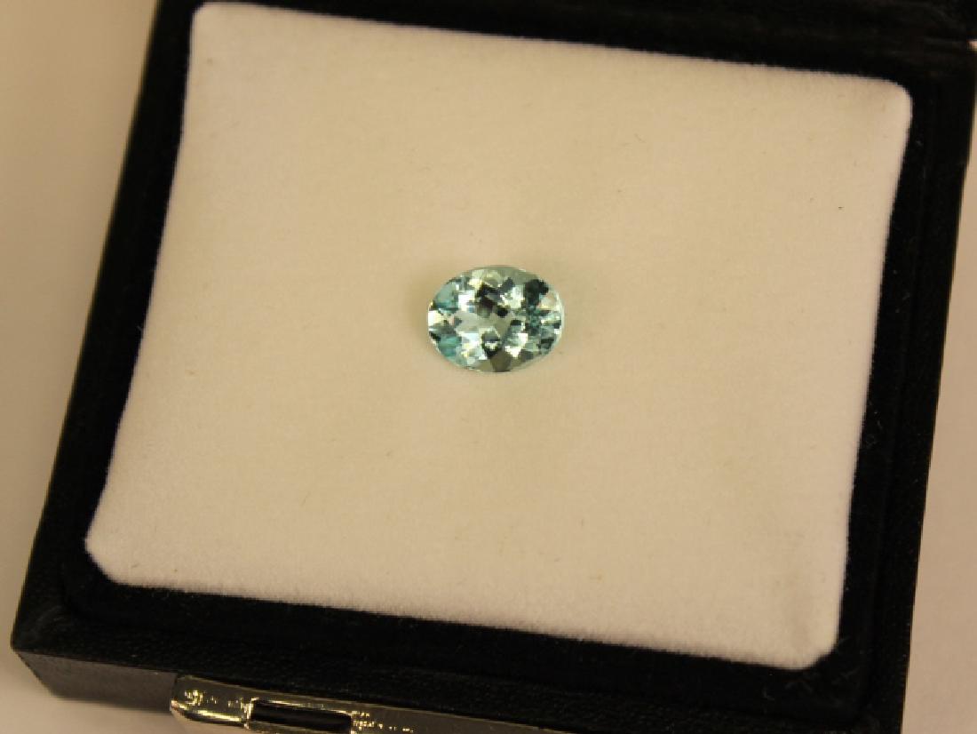 1.50 CT MIN 9x7MM Paraiba Ice Tourmaline Gemstone (1 of 5)