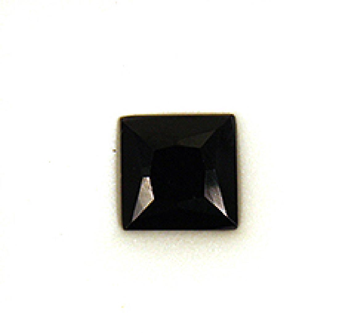 4.50 CT MIN 10MM Black Spinel Gemstone: 4.50 CT MIN 10MM square Black Spinel gemstone.