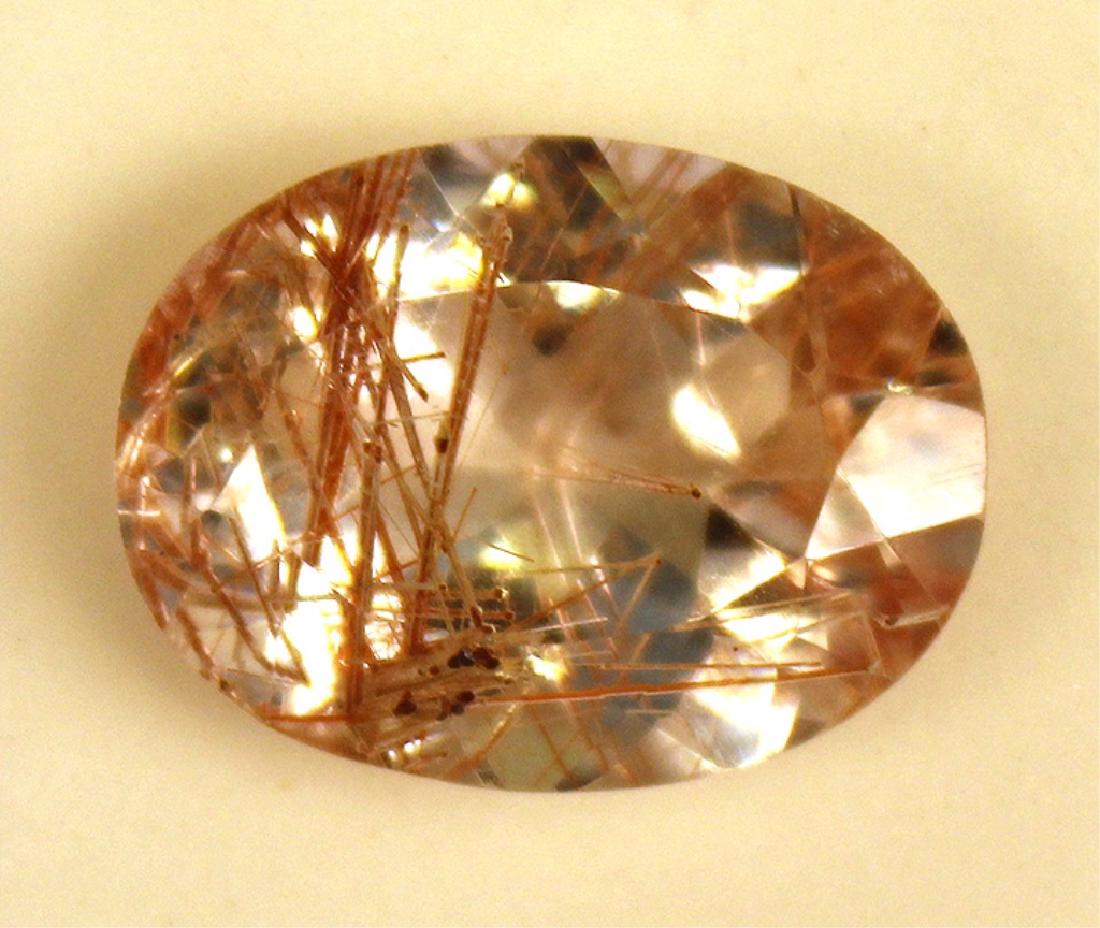 14.82 CT Oval Rutilated Quartz Gemstone (1 of 4)