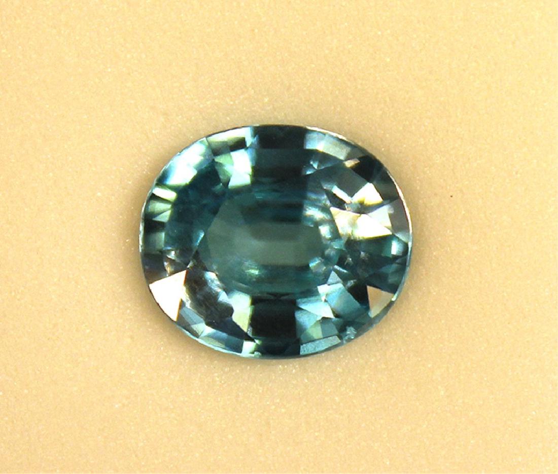 5.69 CT Oval Cambodian Blue Zircon Gemstone (1 of 4)
