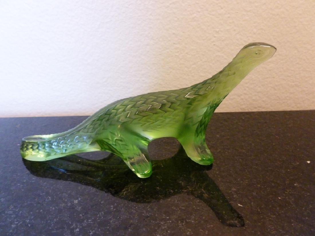 Lalique France Green Crystal Lizard (1 of 4)