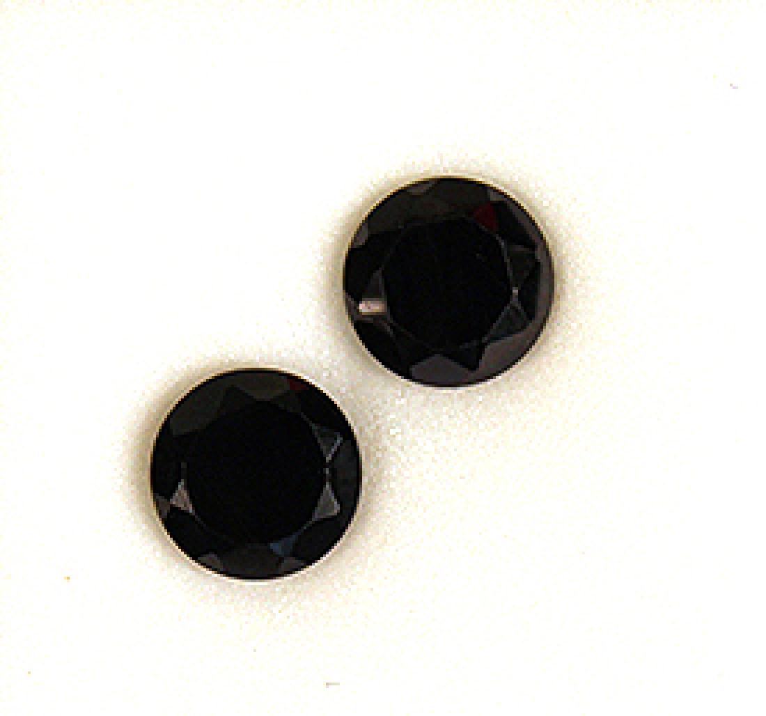 5.00 CT MIN 8MM Black Spinel Gemstones Set of 2 (1 of 3)