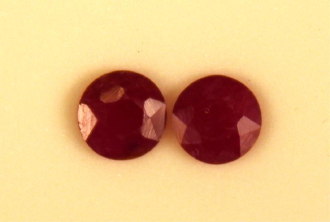 1.80 CTW MIN 6MM Ruby Matched Pair Gemstones (1 of 4)