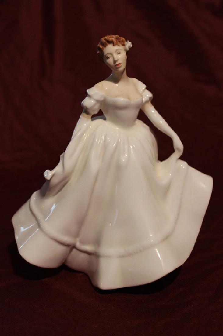 Royal Doulton Bone China "Nancy", 1981: Royal Doulton bone china "Nancy" lady figure, 1981, 7" H, 7" W x 6" D