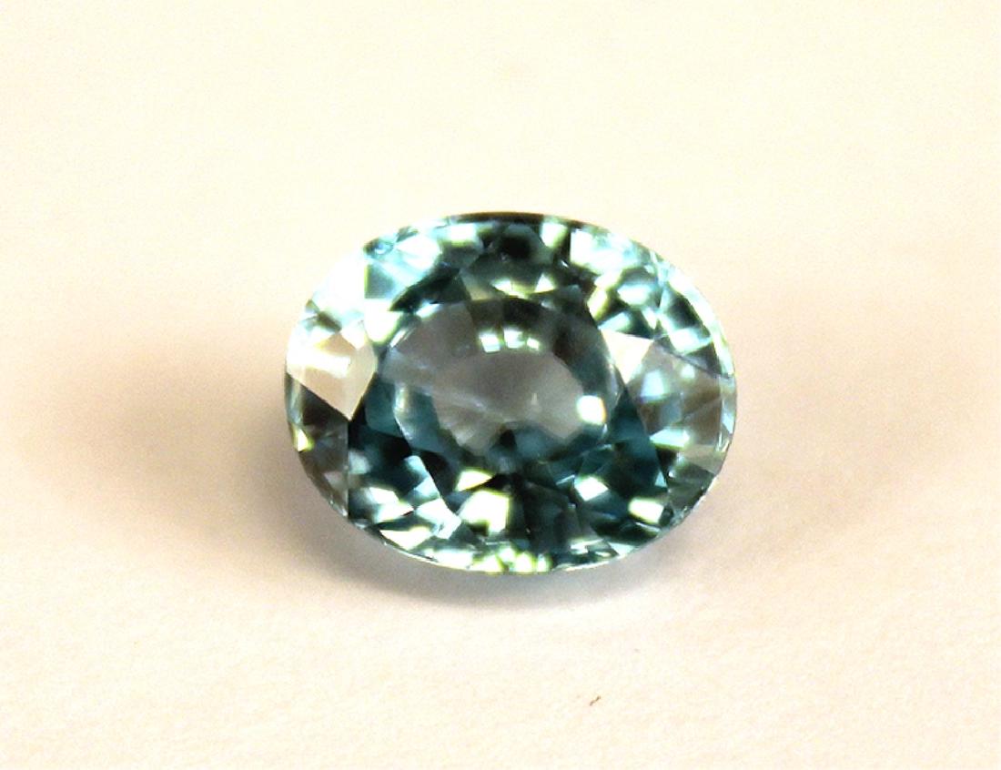 4.82 CT MIN 10x8MM Cambodian Blue Zircon Gemstone: 4.82 CT MIN 10x8MM oval Cambodian Blue Zircon gemstone.