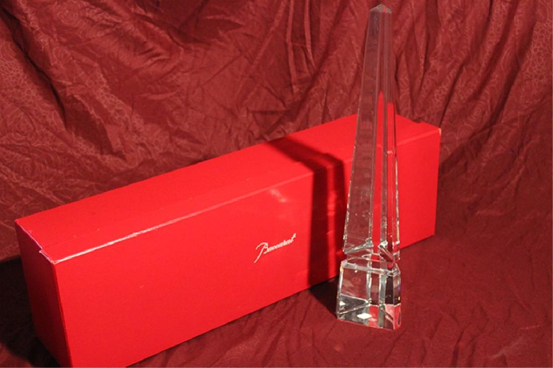 Baccarat Crystal Obelisk with Box (1 of 6)
