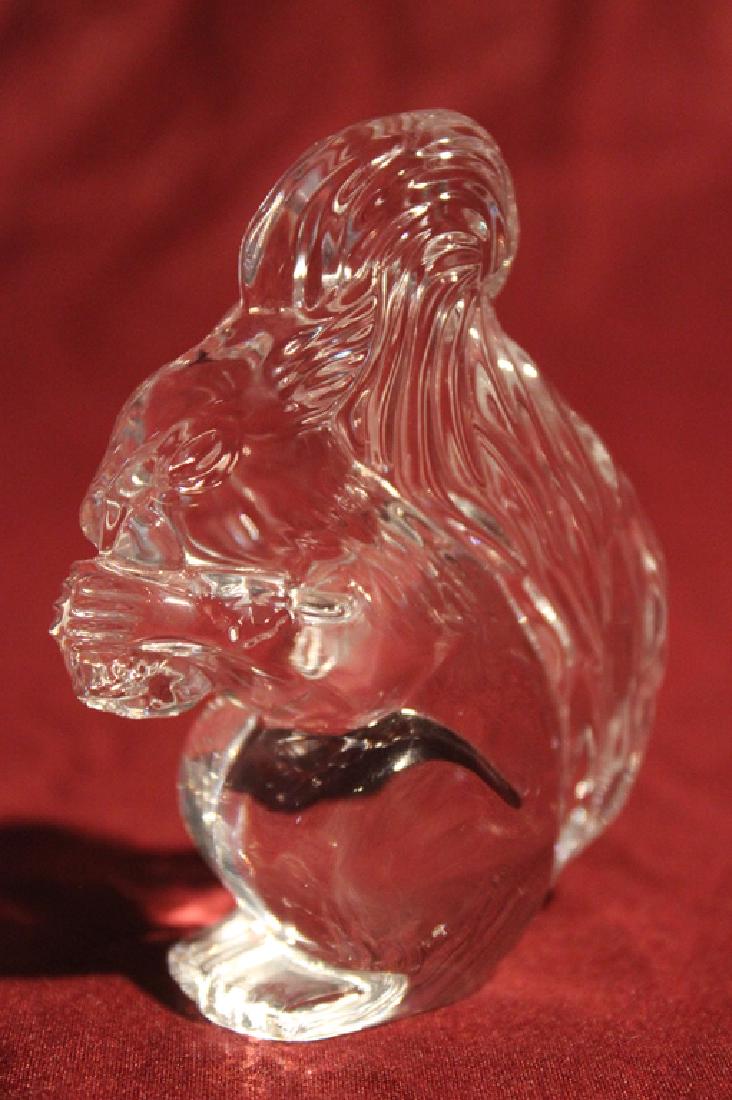 Waterford Crystal Squirrel: Waterford crystal squirrel, 3 1/2" H, 3" W x 1 1/2" D