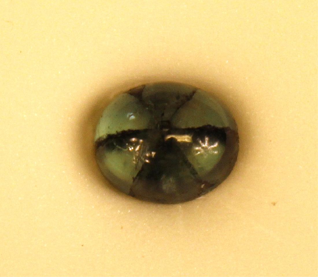 1.82 CT 8.73x6.48MM Colombian Trapiche Emerald Gem: 1.82 CT 8.73x6.48MM oval Colombian Traphiche Emerald Gemstone.