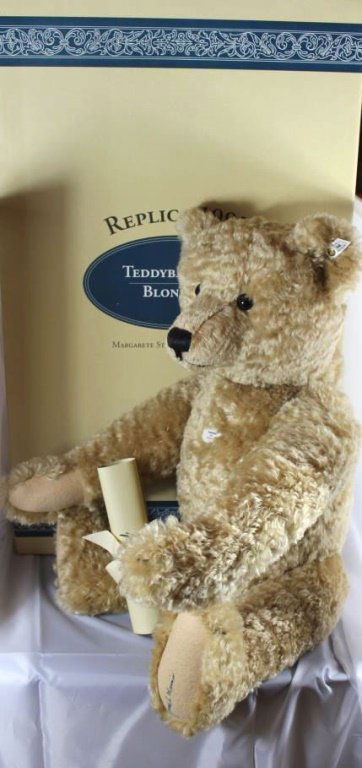 Steiff Teddy Bear - Teddy 1909-77. Mohair (long di (1 of 6)