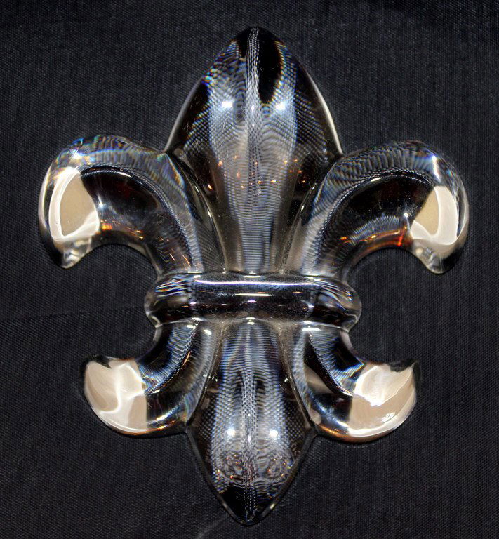 Baccarat, Fluer de Lis. Measures 5" L (1 of 5)