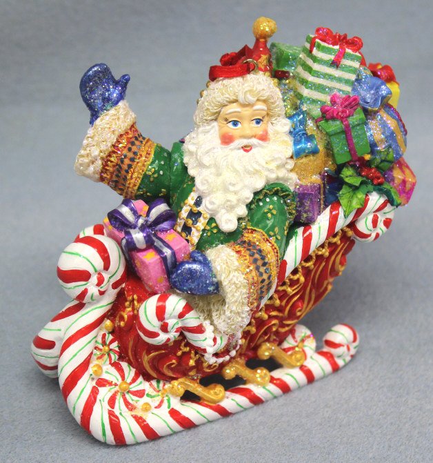Christopher Radko Santa in Sleigh Ornament (1 of 6)