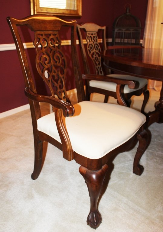 Set of four Chippendale style ball and claw chairs (1 of 4)