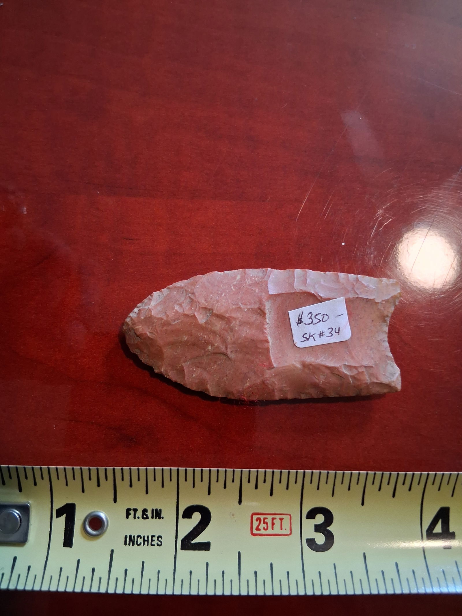 Arrowhead 2 and Half Inches: Fluted point with nice detail. Old, though newer in the scope of prehistoric pieces. Represents a fine point from very old traditions.