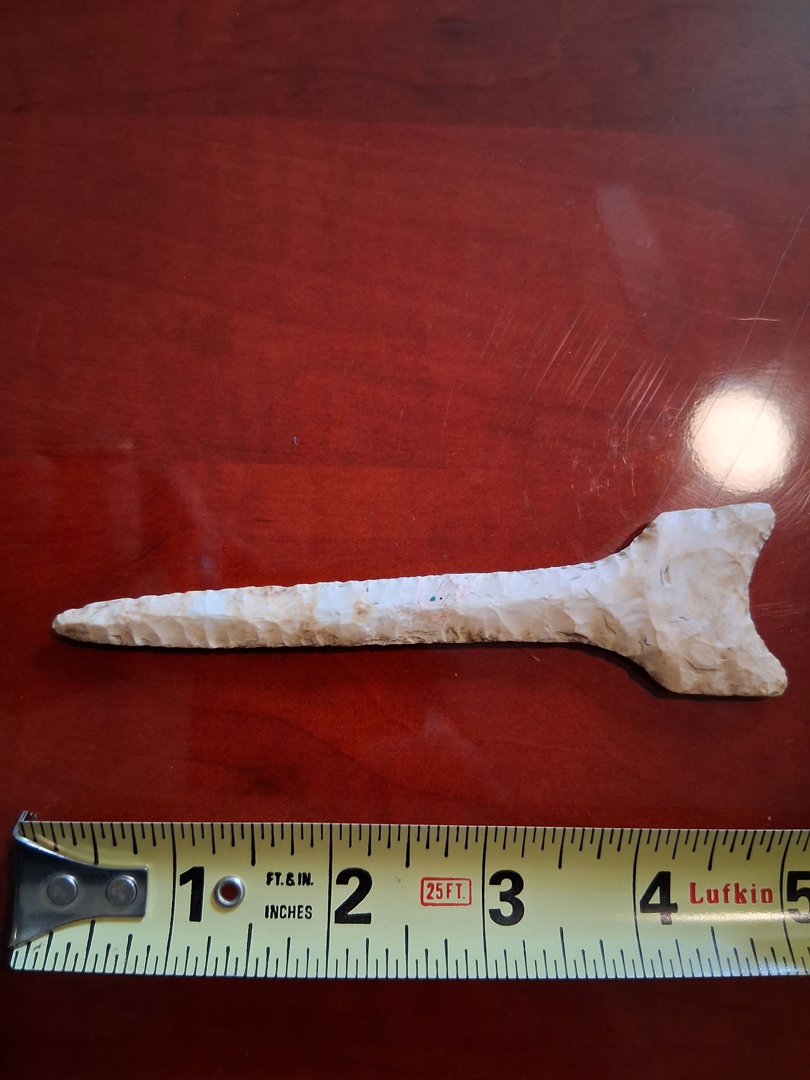 Arrowhead 5 and one eighth inch: Prehistoric Arrowhead 5 and one eighth inch.