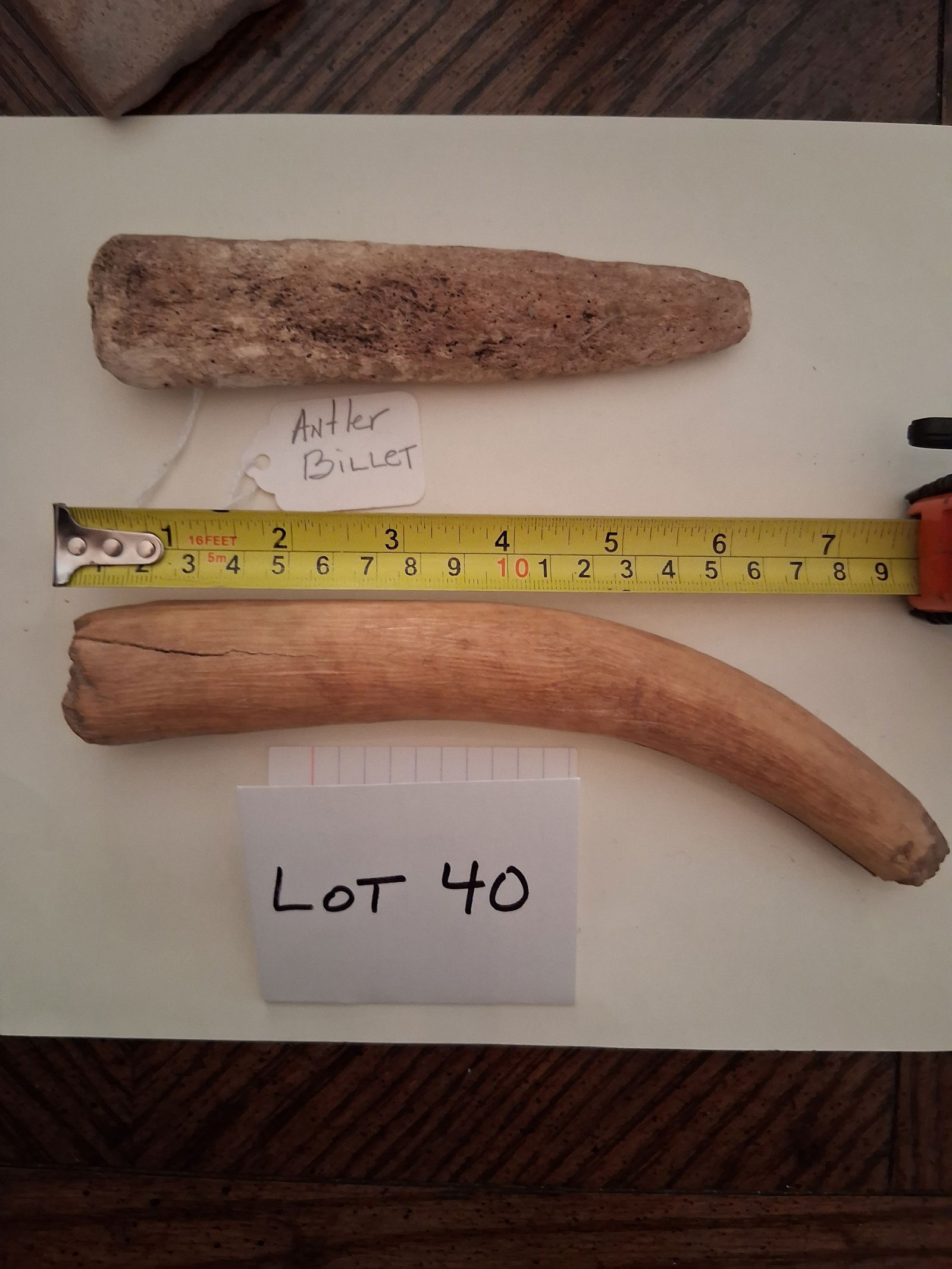 Antler Billet: Used to knock off flakes from a core.