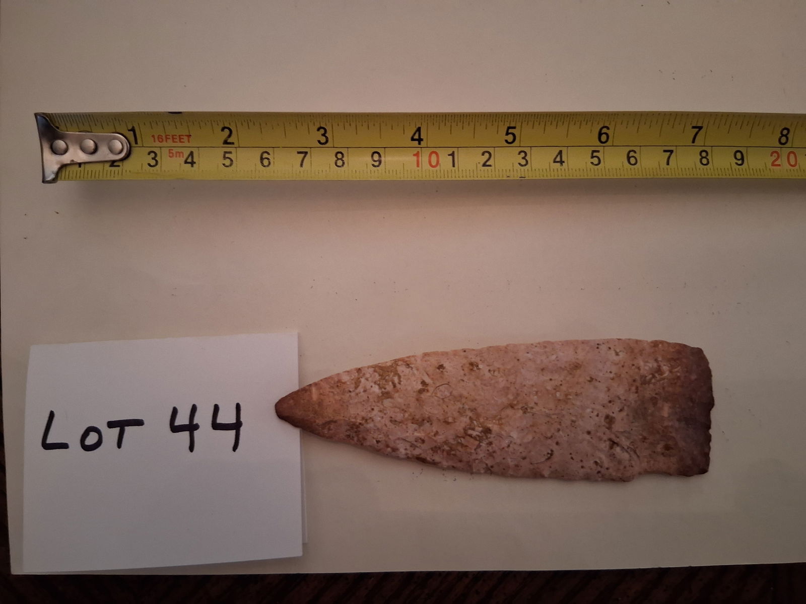 Near Perfect Example of Cache Blade: Often found nestled, along with other blades, in a clump for future needs and buried in the ground. Near Perfect Example of Cache Blade.