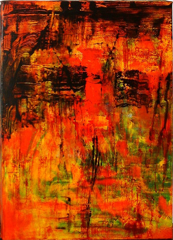 Johannes M. DALLER, painting, signed: Johannes M. DALLER born in 1950 in Baden near Vienna Without title acryl on canvas canvas: ca. 27,55 x 19,68 inches in very good condition Johannes M. DALLER geb. 1950 in Baden bei Wien Ohne Titel Acr