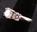 Three Diamond Platinum Ring - 2