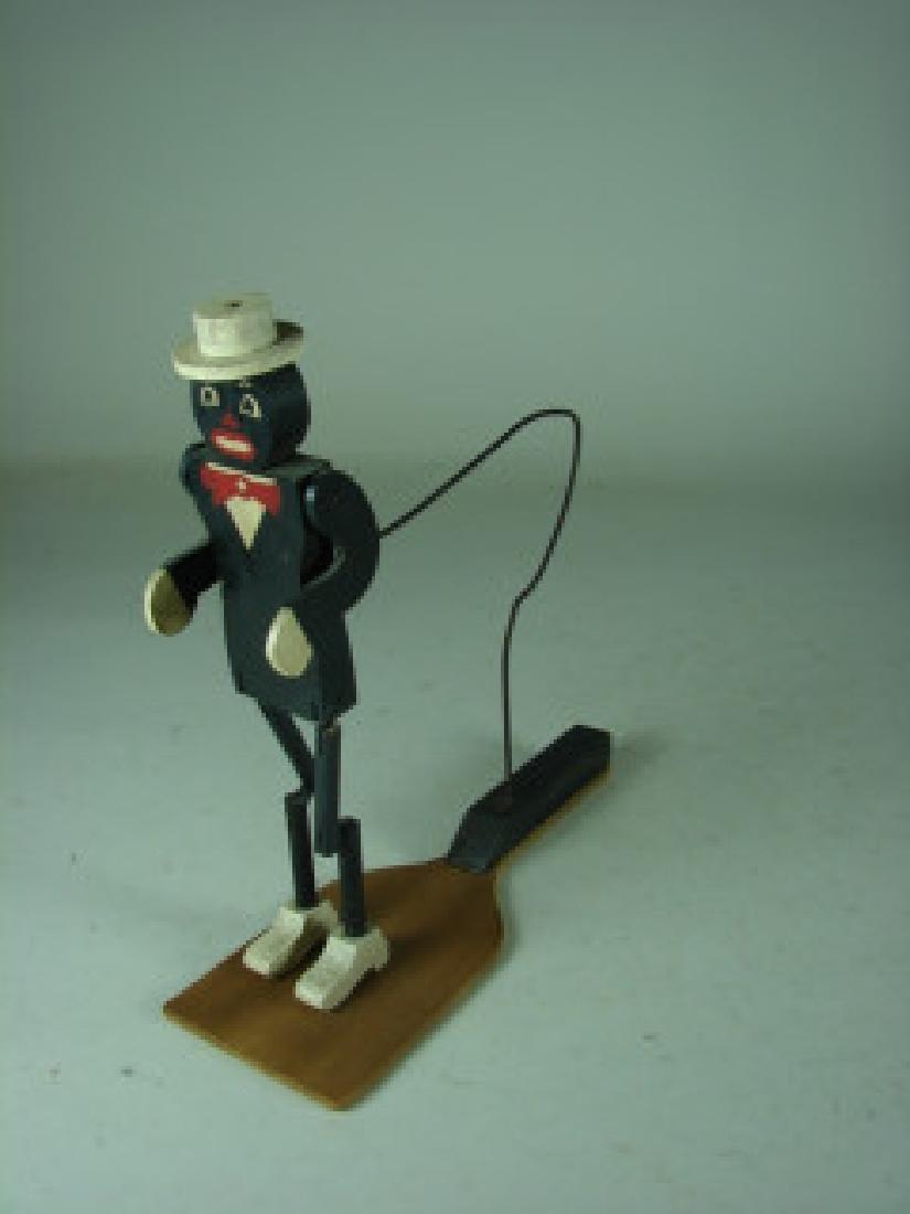 Vintage Folk Art African American Paddle Figure (1 of 2)