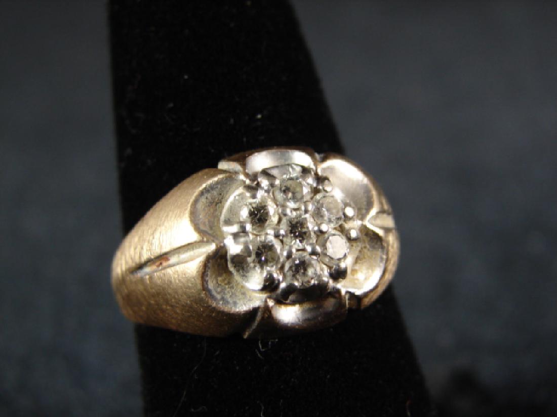 14K Yellow Gold Men's Diamond Ring (1 of 1)