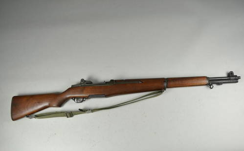 Springfield M1 Garand Rifle*: in .30, Serial #3205XXX. Built with period parts on new stock. Most parts mark SA. Overall 70-80% finish with rust on top of receiver. Bore is very good with moderate pitting. Stock is excellent, has