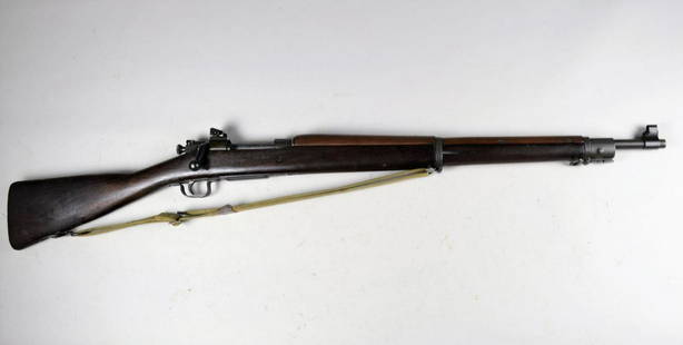 Remington Model 03-A3 Rifle*: in .30-06, Serial #4149XXX. Barrel is marked RA 12-43. Stock has P, FJA, and faint ordnance mark. Hand guard wear doesn't match to stock. Approximately 50-60% parkerized finish. Bore is very good. Sto