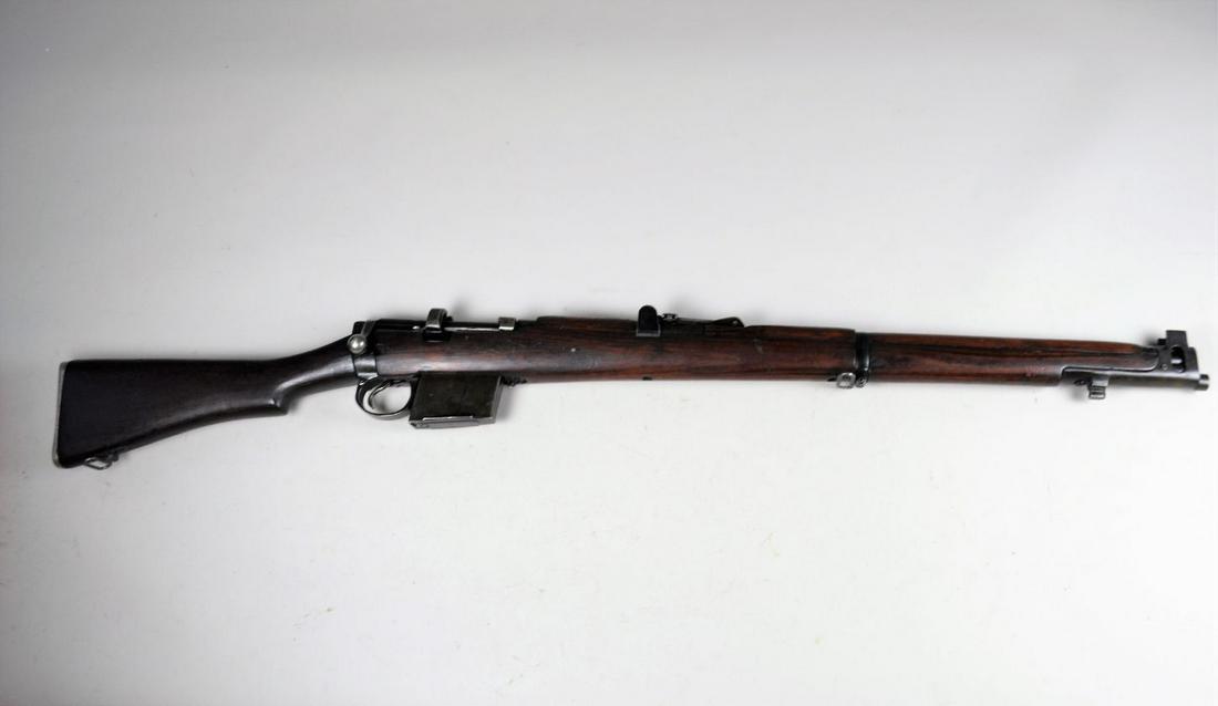 Ishapore 2A1 Rifle*: in 7.62mm. Approximately 80% finish. Bore is excellent. Stock is very good with moderate wear/scratches. Dated 1967 and has import marks on receiver. Barrel 25", overall 44 1/2". *Registration is requ