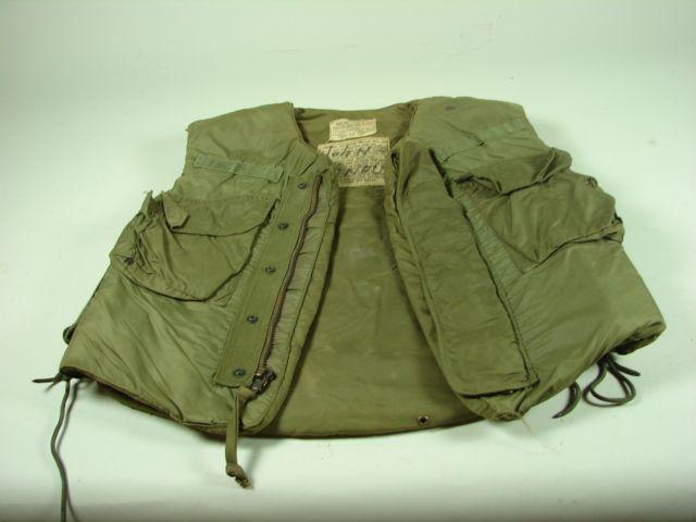 US Model 1952A Body Armor: dated Dec 1954, Identified. Wear/staining
