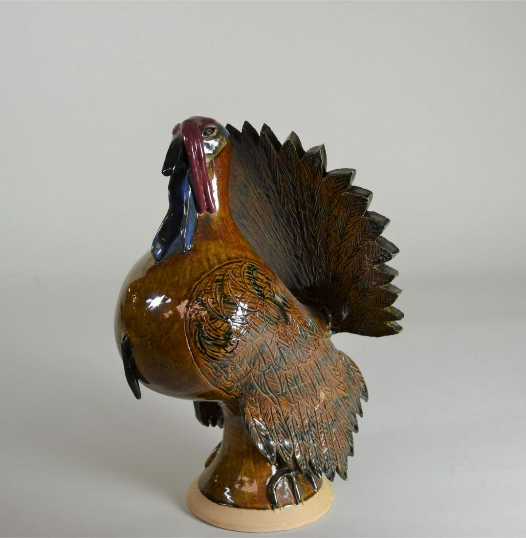 Claude & Vicki Miller Ram Pottery NC Art Pottery Tom: full signature on bottom and dated 98. Excellent condition. 14" h