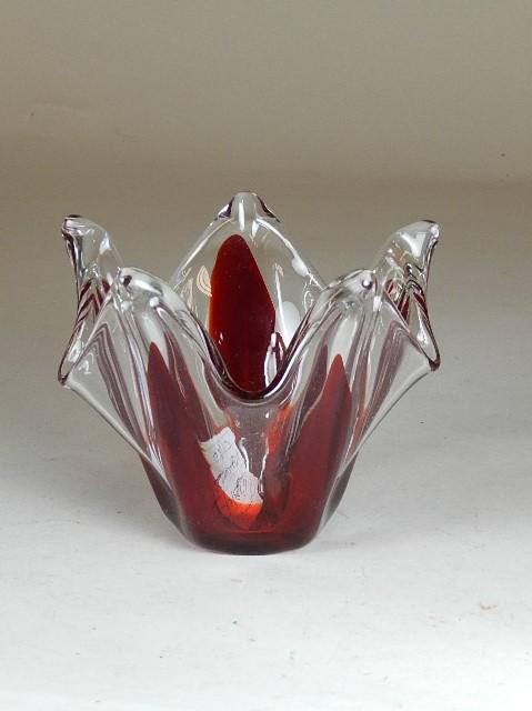 Viking Glass Co Art Glass Vase: ca 1960s, 6" h
