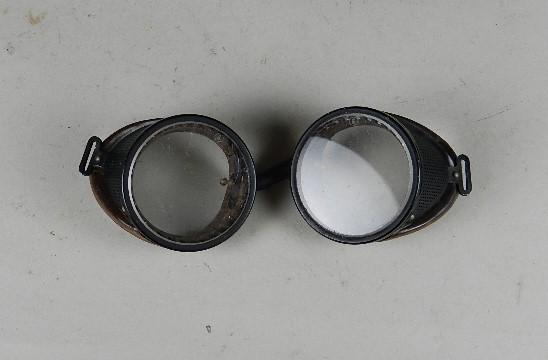 Pair of Vintage Goggles: missing strap, wear from use