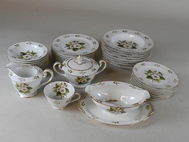 36 pcs Noritake China: Berry Flower design