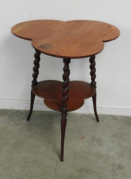 Mahogany Clover Leaf Parlor Table