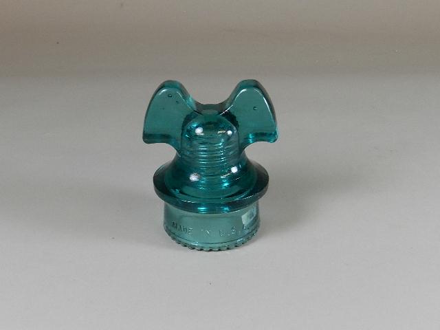 Rare Glass Insulator "Mickey Mouse": with chips