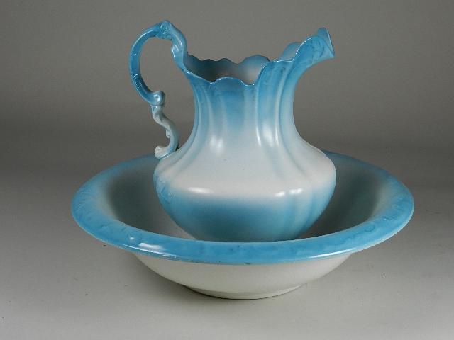 Ironstone Wash Bowl & Pitcher: Ironstone Wash Bowl & Pitcher