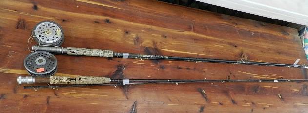 Vintage Winchester Fly Reel & 1 Eagle Claw Fly Reel: with poles