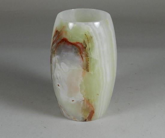 Alabaster Vase: 8" h