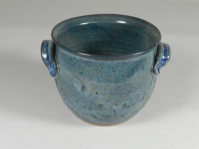 Art Pottery 2 Handled Pot: signed Gary, 5" h