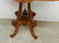 Victorian Walnut Marble Top Parlor Table - 3