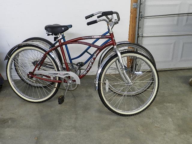Huffy Santa Fe Bicycle & Western Flyer Bicycle: Huffy is cantilever cruiser, Western Flyer needs tires