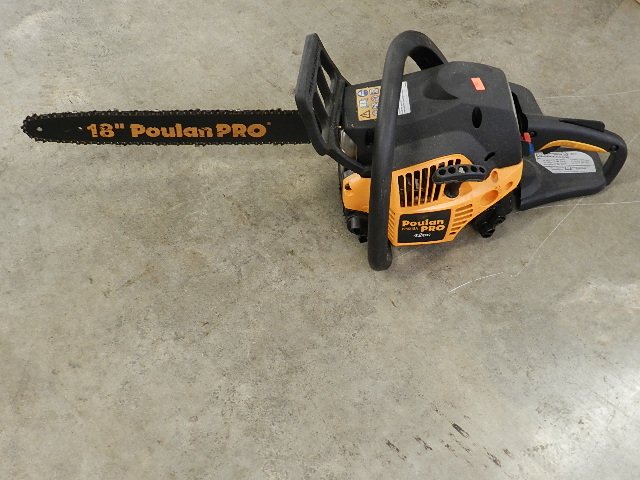 Poulan Pro Gas Chain Saw PP4218A: 18" Bar, untested