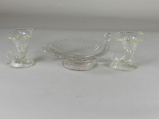 3 pc Fenton Console Set: ca 1930