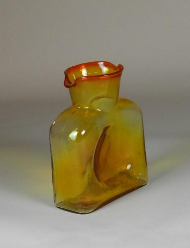Blenko Amberina Double Spout Pitcher: excellent condition, 8" h x 6" w