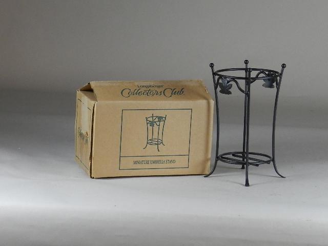 Longaberger Collector's Club Miniature Umbrella Stand: 7 1/2" h
