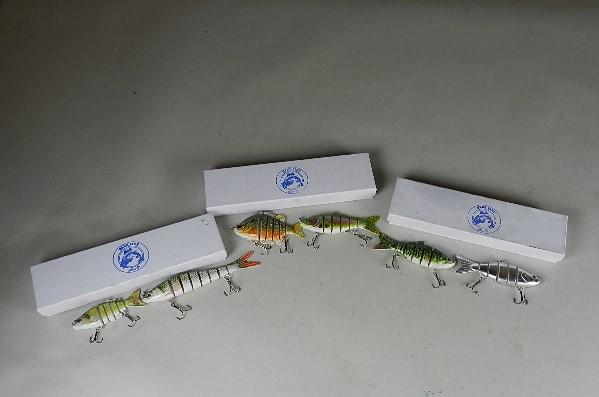 Lot of 6 Blue Line Fishing Lures: new condition, longest 5"
