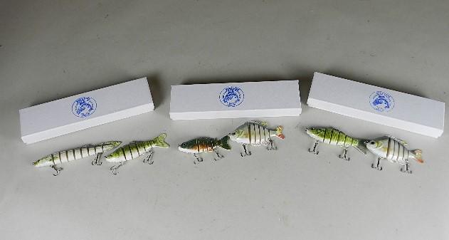 Lot of 6 Blue Line Fishing Lures: new condition, longest 5"