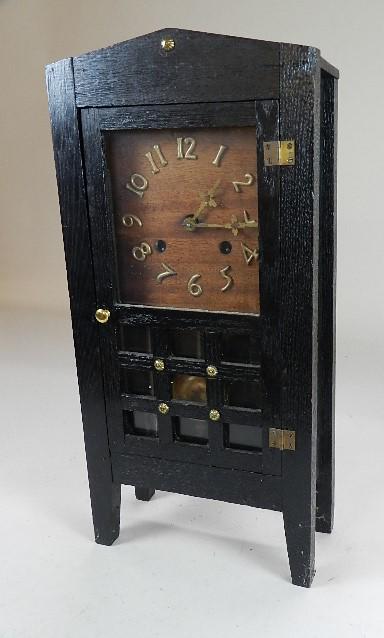 New Haven Clock Company Arts & Crafts Style Clock: Runs but not guaranteed, 21" h x 10" w x 5" d