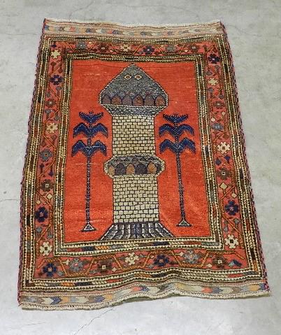 Bolouchi Prayer Rug: 3' x 4'7"